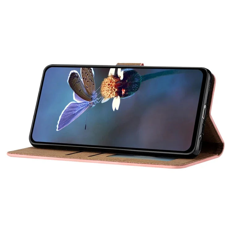 For Samsung Galaxy A05 4G Case Imprinted Butterfly PU Leather Wallet Stand Phone Cover