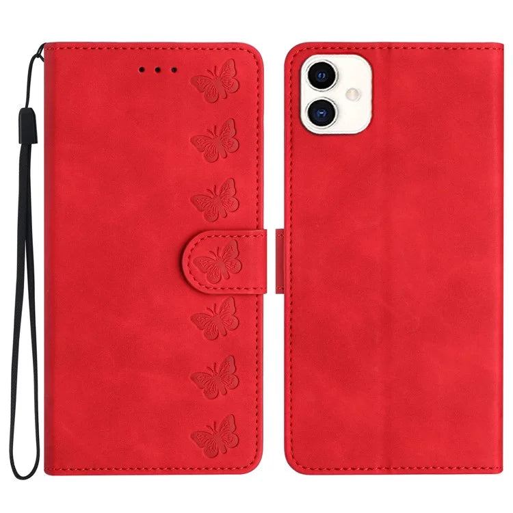 For Samsung Galaxy A05 4G Case Imprinted Butterfly PU Leather Wallet Stand Phone Cover