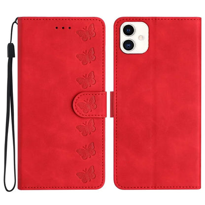 For Samsung Galaxy A05 4G Case Imprinted Butterfly PU Leather Wallet Stand Phone Cover