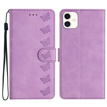 For Samsung Galaxy A05 4G Case Imprinted Butterfly PU Leather Wallet Stand Phone Cover