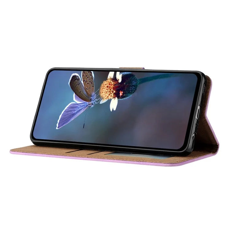 For Samsung Galaxy A05 4G Case Imprinted Butterfly PU Leather Wallet Stand Phone Cover
