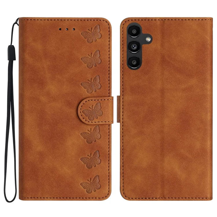 For Samsung Galaxy A05s 4G PU Leather Phone Stand Cover Case Imprinted Butterfly Wallet