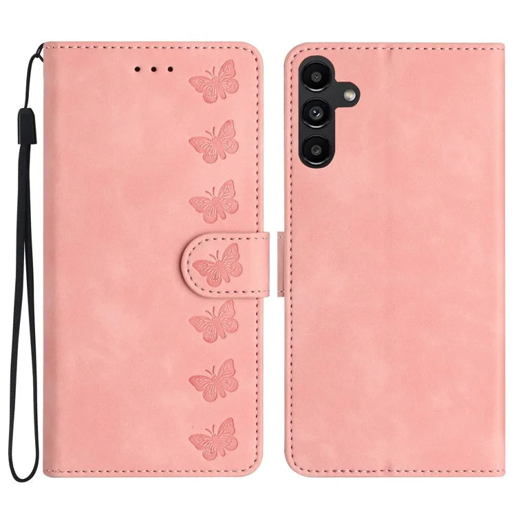 For Samsung Galaxy A05s 4G PU Leather Phone Stand Cover Case Imprinted Butterfly Wallet