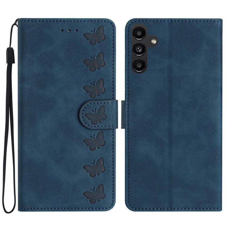 For Samsung Galaxy A05s 4G PU Leather Phone Stand Cover Case Imprinted Butterfly Wallet
