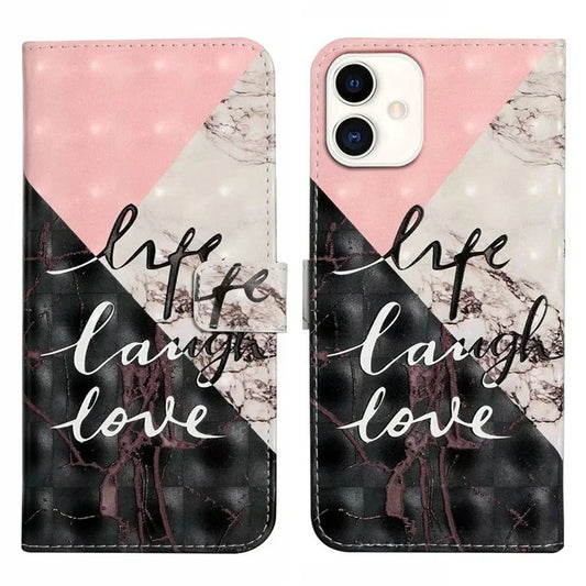 For Samsung Galaxy A05 4G Case PU Leather 3D Pattern Printing Phone Cover