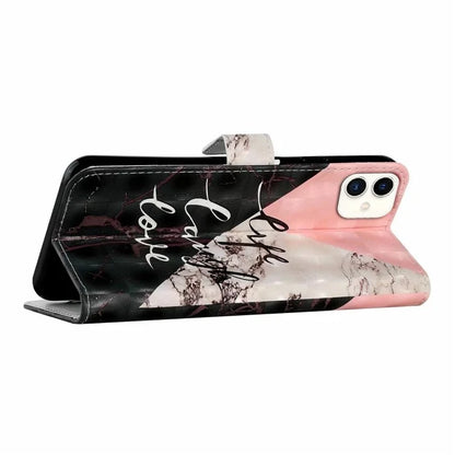 For Samsung Galaxy A05 4G Case PU Leather 3D Pattern Printing Phone Cover