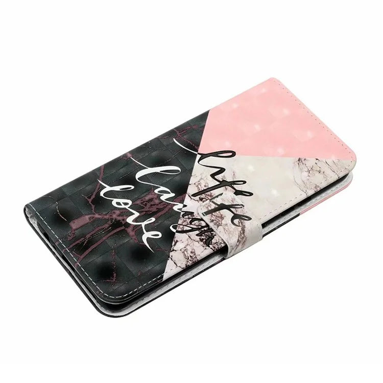For Samsung Galaxy A05 4G Case PU Leather 3D Pattern Printing Phone Cover