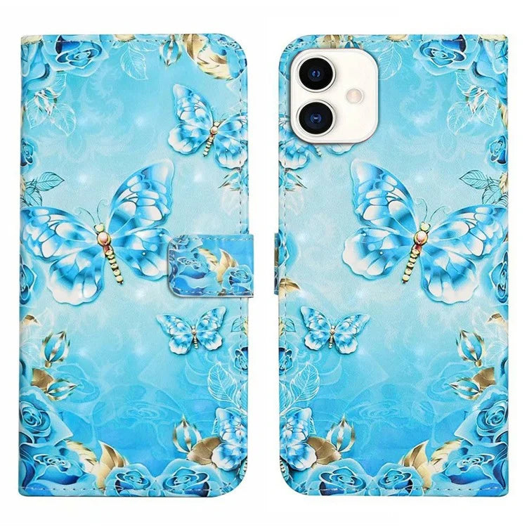 For Samsung Galaxy A05 4G Case PU Leather 3D Pattern Printing Phone Cover