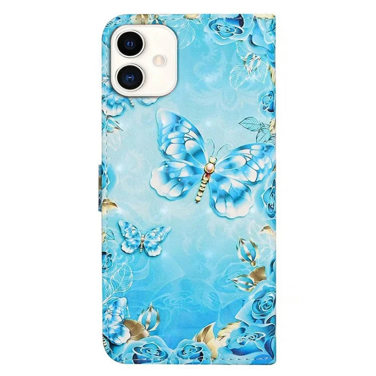 For Samsung Galaxy A05 4G Case PU Leather 3D Pattern Printing Phone Cover