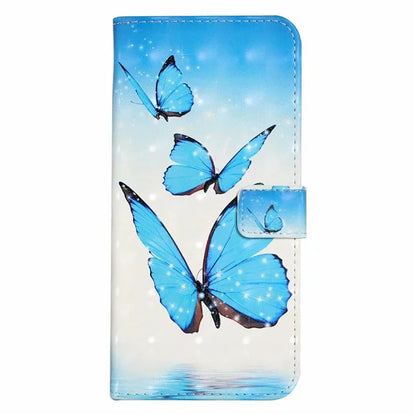 For Samsung Galaxy A05 4G Case PU Leather 3D Pattern Printing Phone Cover