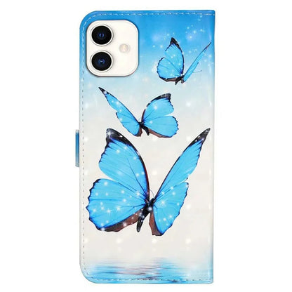 For Samsung Galaxy A05 4G Case PU Leather 3D Pattern Printing Phone Cover