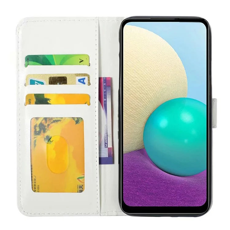 For Samsung Galaxy A05 4G Case PU Leather 3D Pattern Printing Phone Cover