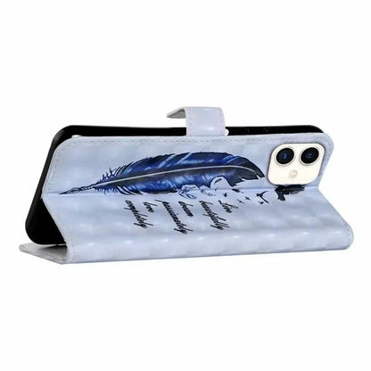 For Samsung Galaxy A05 4G Case PU Leather 3D Pattern Printing Phone Cover