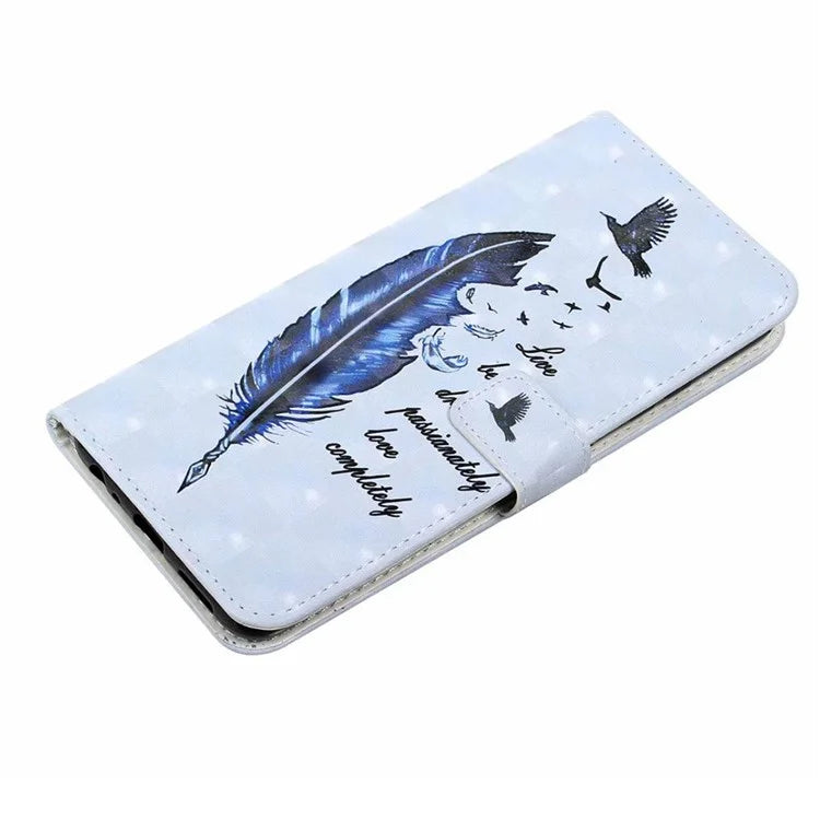 For Samsung Galaxy A05 4G Case PU Leather 3D Pattern Printing Phone Cover