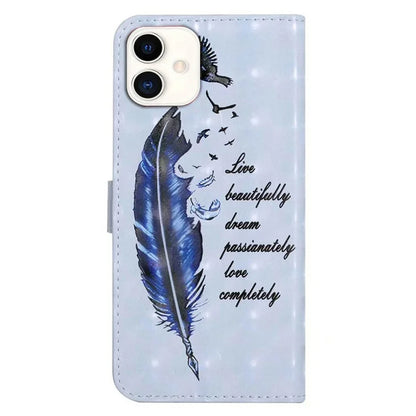 For Samsung Galaxy A05 4G Case PU Leather 3D Pattern Printing Phone Cover