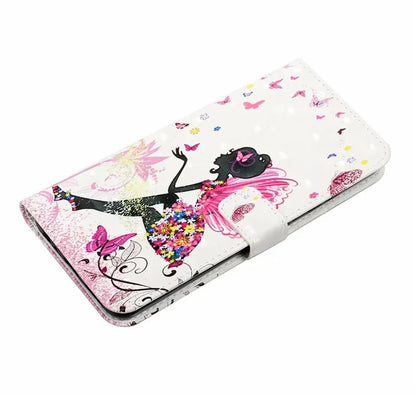 For Samsung Galaxy A05 4G Case PU Leather 3D Pattern Printing Phone Cover