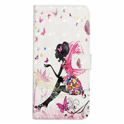 For Samsung Galaxy A05 4G Case PU Leather 3D Pattern Printing Phone Cover