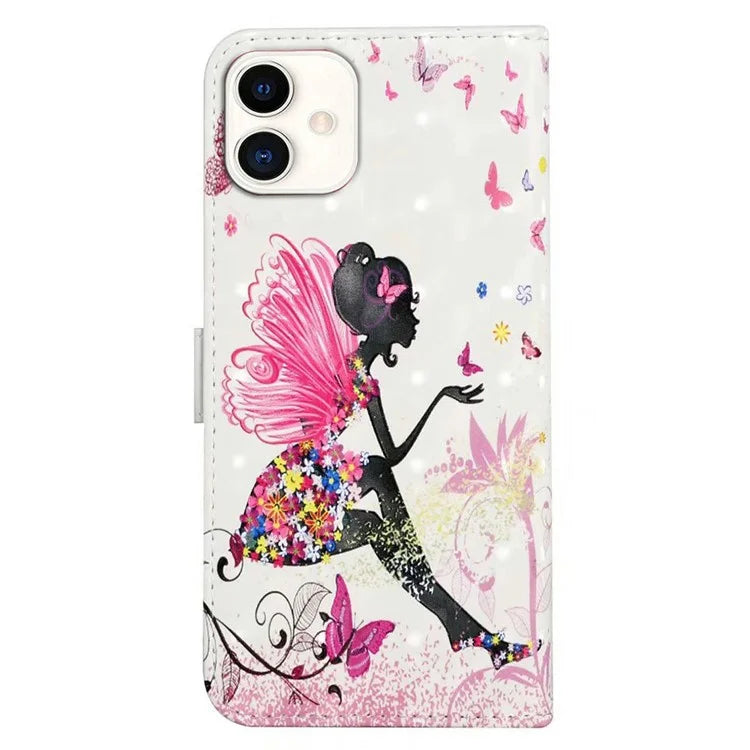 For Samsung Galaxy A05 4G Case PU Leather 3D Pattern Printing Phone Cover