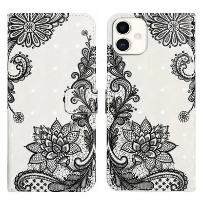 For Samsung Galaxy A05 4G Case PU Leather 3D Pattern Printing Phone Cover