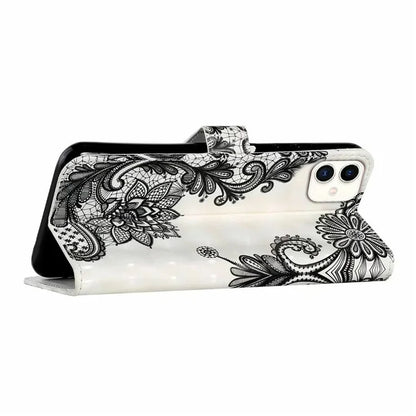 For Samsung Galaxy A05 4G Case PU Leather 3D Pattern Printing Phone Cover