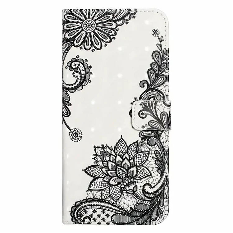 For Samsung Galaxy A05 4G Case PU Leather 3D Pattern Printing Phone Cover