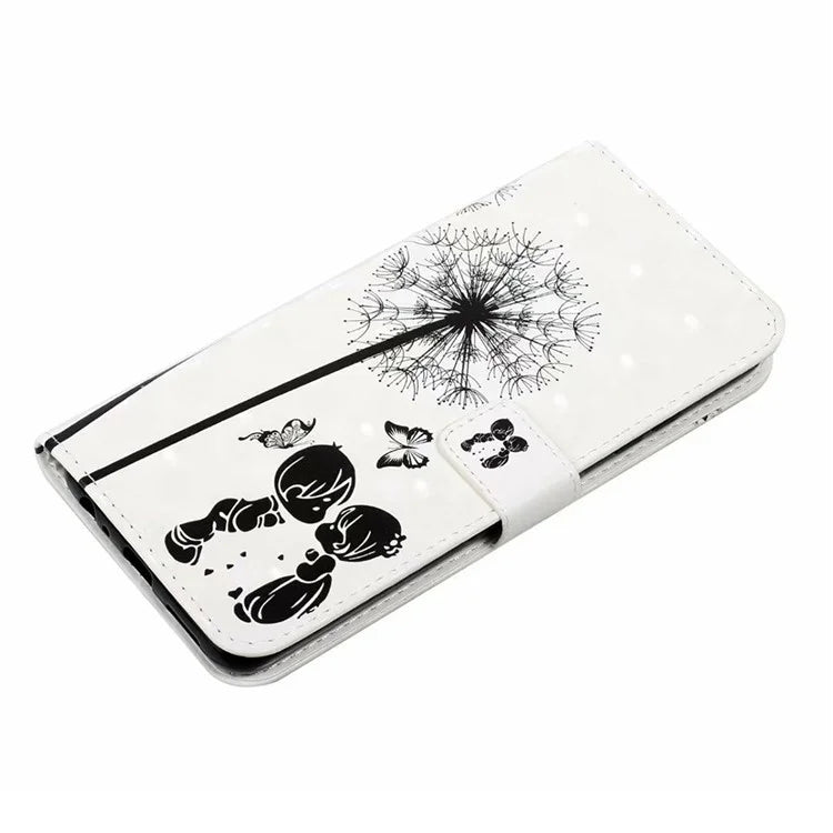 For Samsung Galaxy A05 4G Case PU Leather 3D Pattern Printing Phone Cover