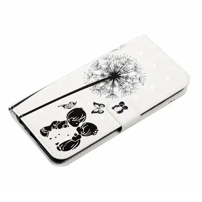 For Samsung Galaxy A05 4G Case PU Leather 3D Pattern Printing Phone Cover