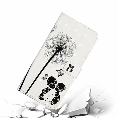 For Samsung Galaxy A05 4G Case PU Leather 3D Pattern Printing Phone Cover