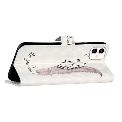 For Samsung Galaxy A05 4G Case PU Leather 3D Pattern Printing Phone Cover