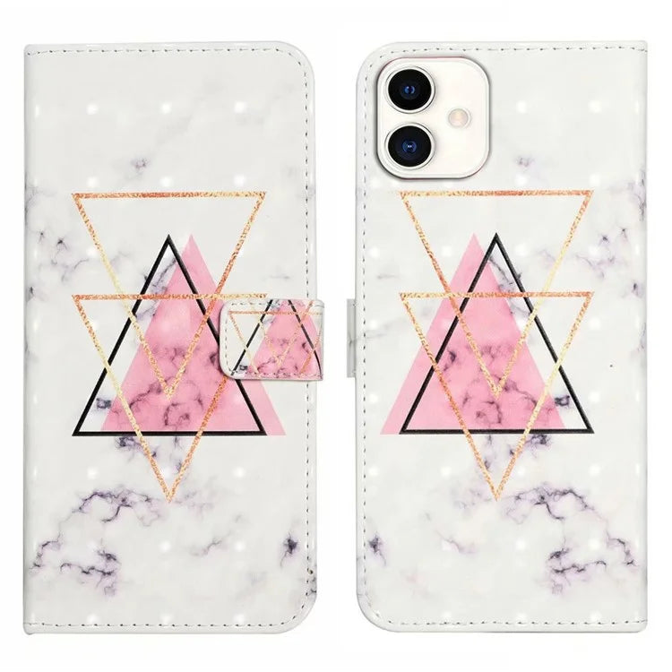 For Samsung Galaxy A05 4G Case PU Leather 3D Pattern Printing Phone Cover
