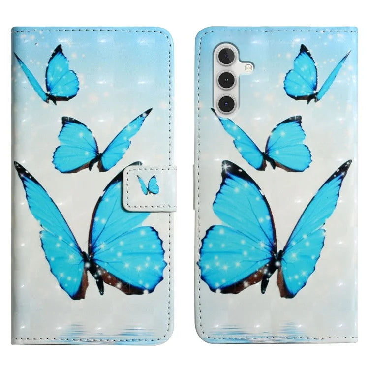 For Samsung Galaxy A05s 4G Case 3D Pattern Printing Leather Wallet Phone Cover