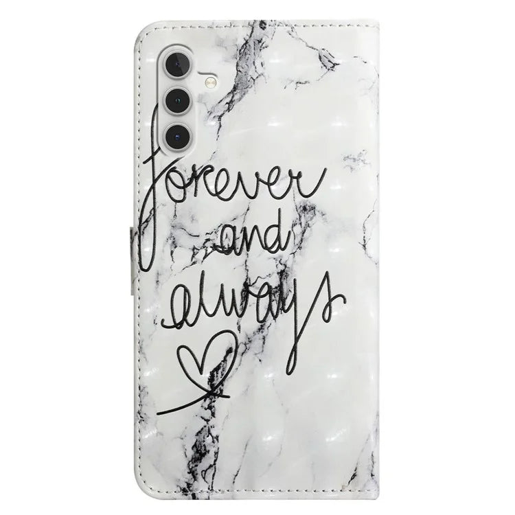 For Samsung Galaxy A05s 4G Case 3D Pattern Printing Leather Wallet Phone Cover