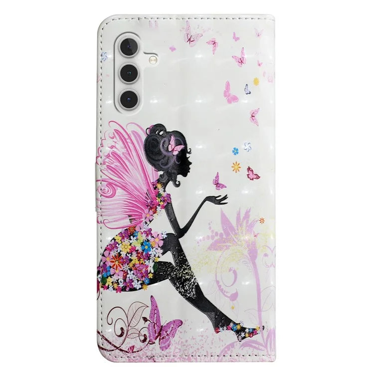 For Samsung Galaxy A05s 4G Case 3D Pattern Printing Leather Wallet Phone Cover