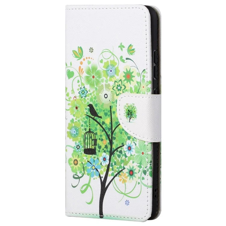 For Samsung Galaxy S24 Ultra Case Pattern Leather Flip Phone Cover