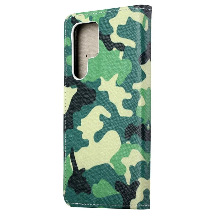 For Samsung Galaxy S24 Ultra Case Pattern Leather Flip Phone Cover