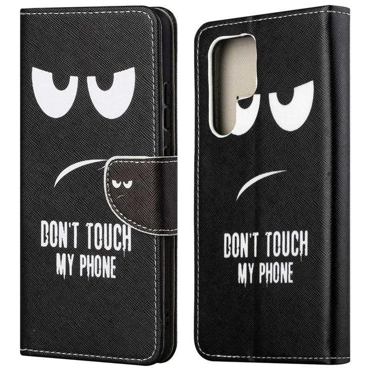 For Samsung Galaxy S24 Ultra Case Pattern Leather Flip Phone Cover