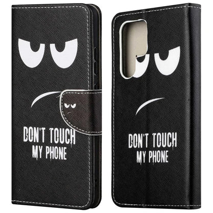 For Samsung Galaxy S24 Ultra Case Pattern Leather Flip Phone Cover