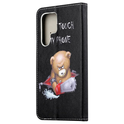 For Samsung Galaxy S24 Ultra Case Pattern Leather Flip Phone Cover
