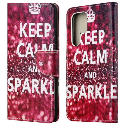 For Samsung Galaxy S24 Ultra Case Pattern Leather Flip Phone Cover
