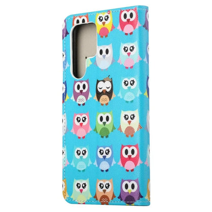 For Samsung Galaxy S24 Ultra Case Pattern Leather Flip Phone Cover