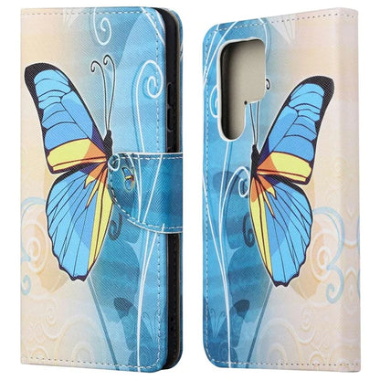 For Samsung Galaxy S24 Ultra Case Pattern Leather Flip Phone Cover