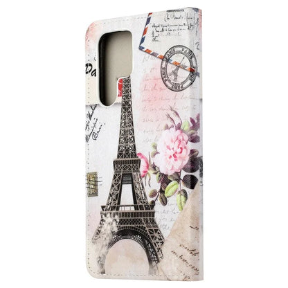 For Samsung Galaxy S24 Ultra Case Pattern Leather Flip Phone Cover