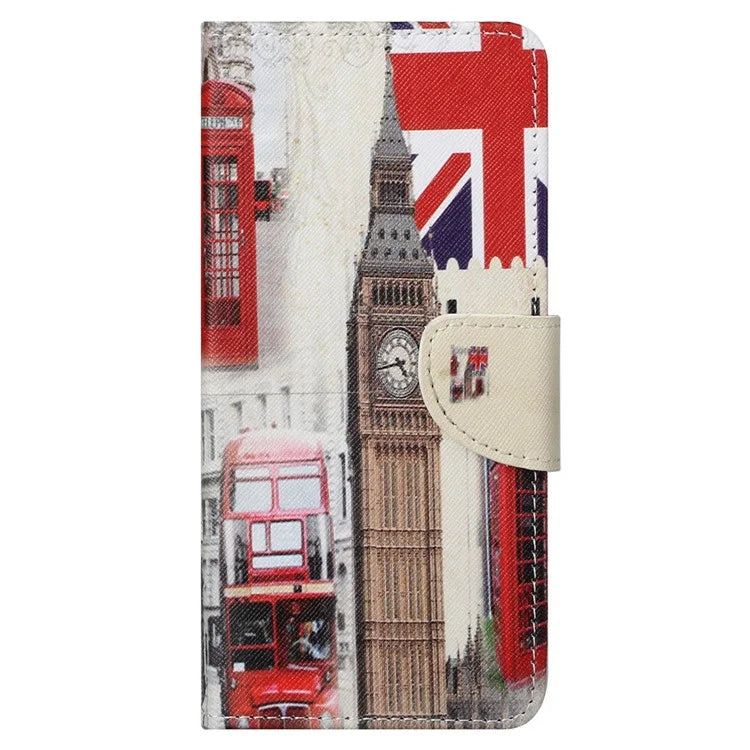 For Samsung Galaxy S24 Ultra Case Pattern Leather Flip Phone Cover