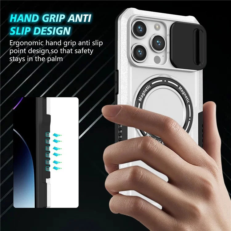 For iPhone 14 Pro Max Case Lens Protection Kickstand Magnetic Phone Cover