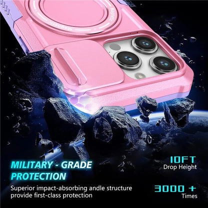For iPhone 14 Pro Max Case Lens Protection Kickstand Magnetic Phone Cover