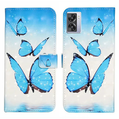 For Oppo A57 (2022) 5G / A77 5G Case 3D Creative Pattern PU Leather Flip Phone Cover
