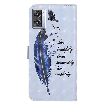 For Oppo A57 (2022) 5G / A77 5G Case 3D Creative Pattern PU Leather Flip Phone Cover