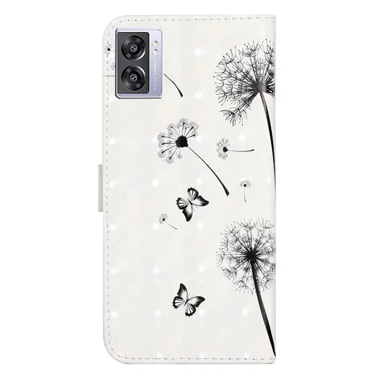 For Oppo A57 (2022) 5G / A77 5G Case 3D Creative Pattern PU Leather Flip Phone Cover