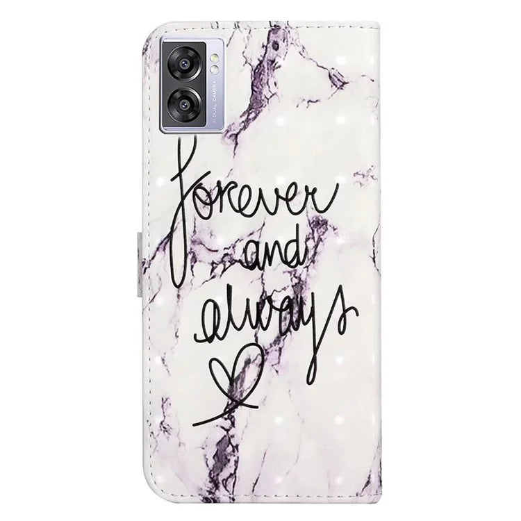 For Oppo A57 (2022) 5G / A77 5G Case 3D Creative Pattern PU Leather Flip Phone Cover
