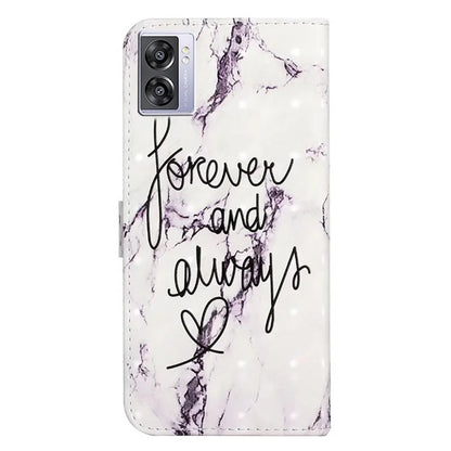 For Oppo A57 (2022) 5G / A77 5G Case 3D Creative Pattern PU Leather Flip Phone Cover